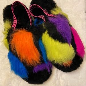 UGG Fluff Yeah Party Spots Sandals